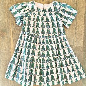 Crewcuts Toddler Pink Christmas Tree Dress